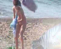 Nudist beach spy video