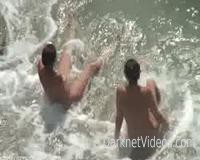 Nudist beach spy video